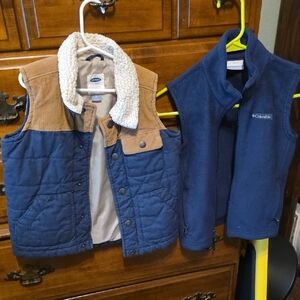 Columbia Blue Fleece Vest